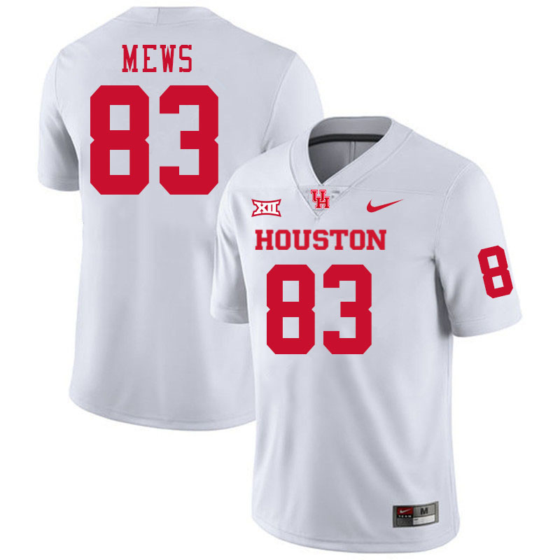 Men #83 Mekhi Mews Houston Cougars College Football Jerseys Stitched-White